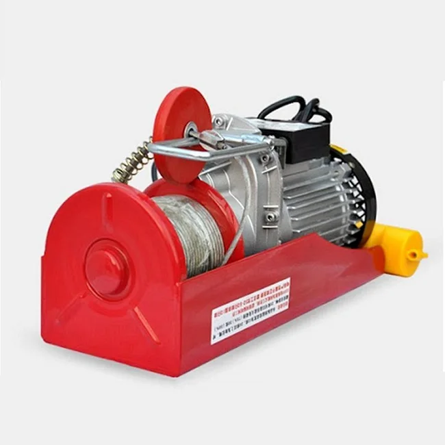Hot Sale PA Type Double Hook 1000kg Wire Rope Mini Electric Hoist for building machinery