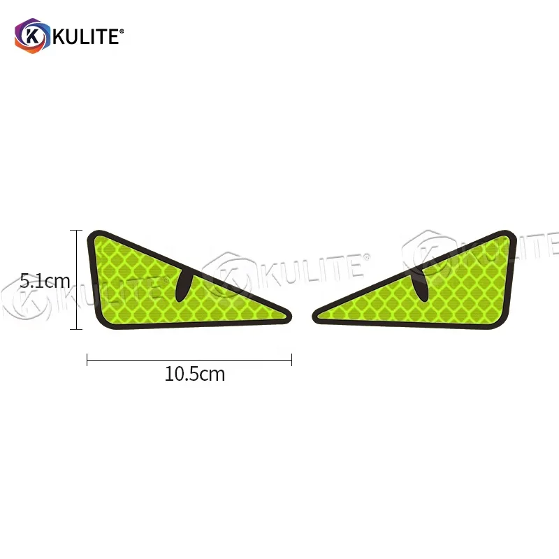 Customized Funny PVC Eyes Decals car reflective stickers for auto rear