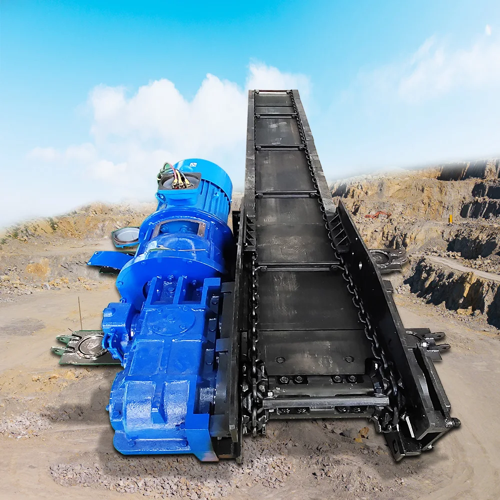 Electric Chain Plate Slat Conveyor Stainless Steel Chain Plate Conveyor Transportation Equipments Coal Mine Scraper Conveyor