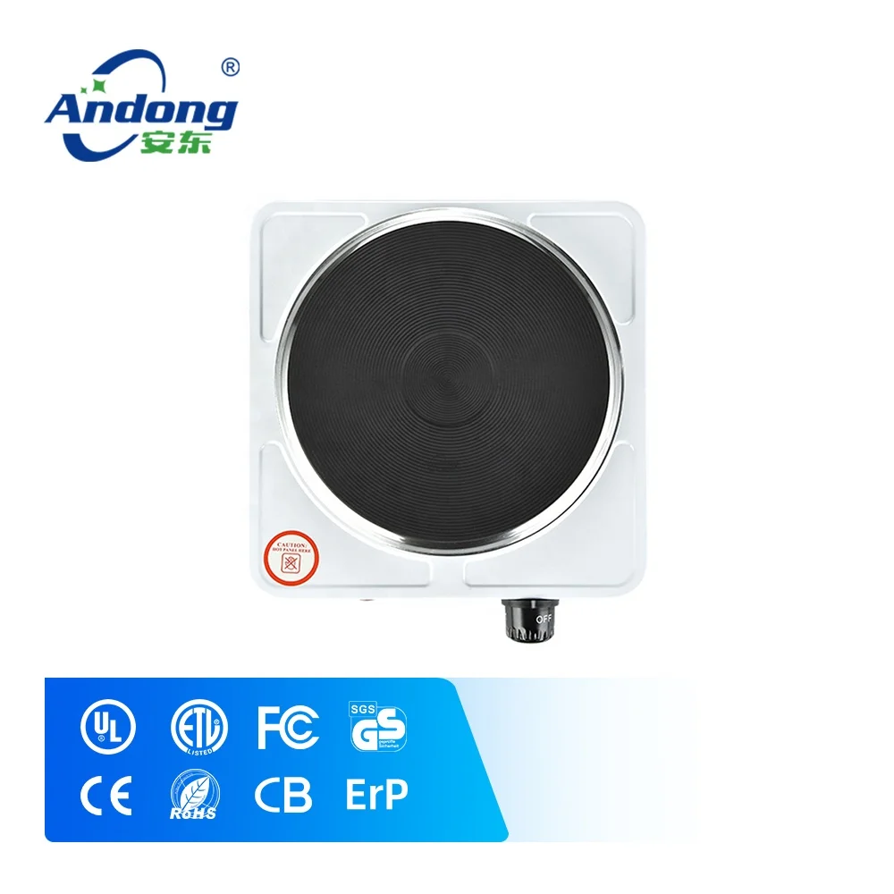 Andong electric cooking hot plate with single solid burner 1500w electric stove best quality for busy kitchen