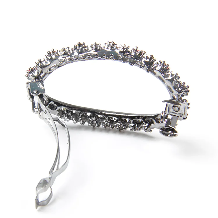 V&R Hot Selling Korean Multi Ston Oval Pin Geometric Crystal Rhinestone Hair Clip