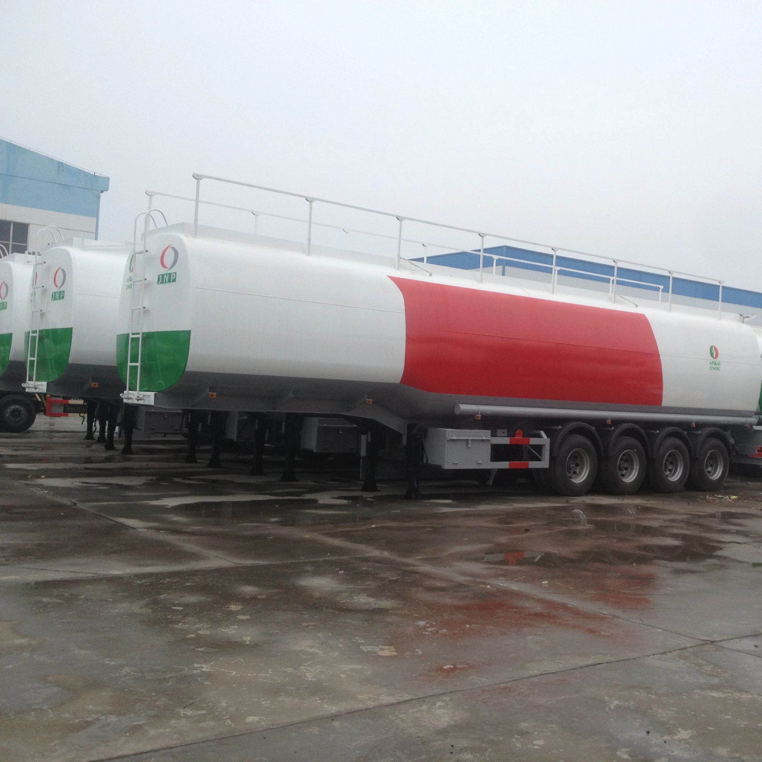 Aluminum alloy oil tank trailer fuel tank semi trailer for 3 axles usage