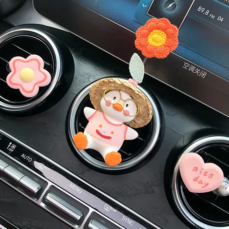 Cute Huatu Car-mounted Aromatherapy Perfume Air Outlet Decoration Stone Cartoon Interior Accessories Girls Vehicle Ornament