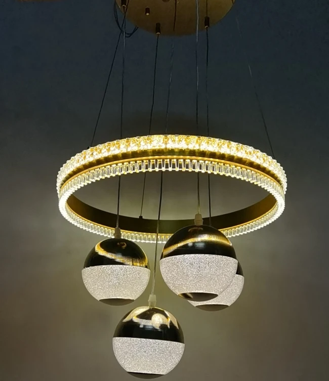 Led Pendant Lights Item Type and Acrylic Body Material led chandelier and pendent lights (FB242-3+1 )