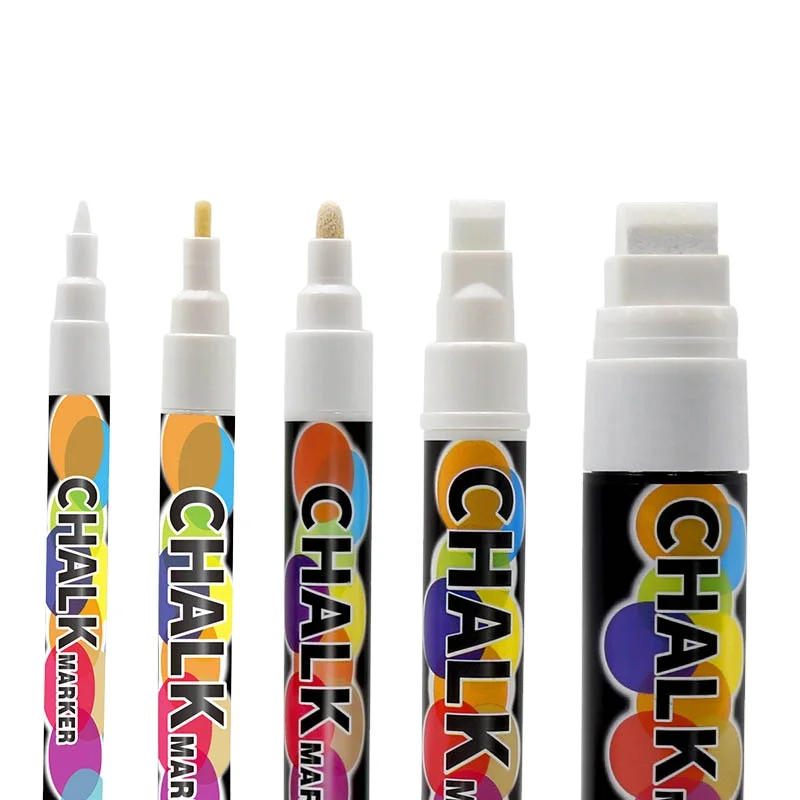 Hot White Dry Erase Liquid Chalk Pen Used for Water Erasable Board Marker Set