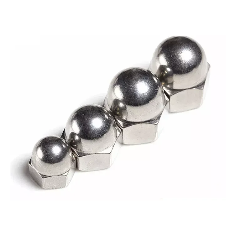 XT Carbon steel  stainless steel din1587 hex domed c ap nut