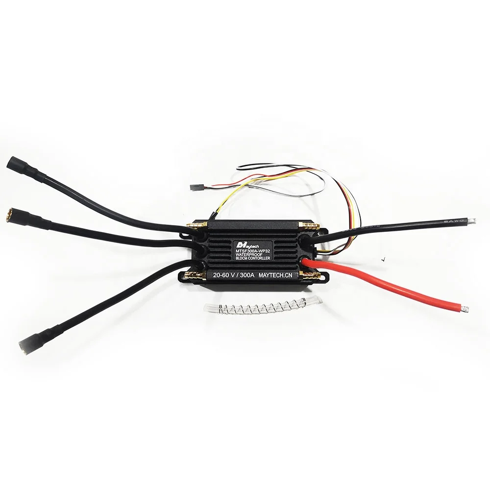 Maytech 300A 60V Waterproof ESC IP68 Waterproof Speed Controller for Boat Brushless Motor High Voltage Electric Surfboard Efoil