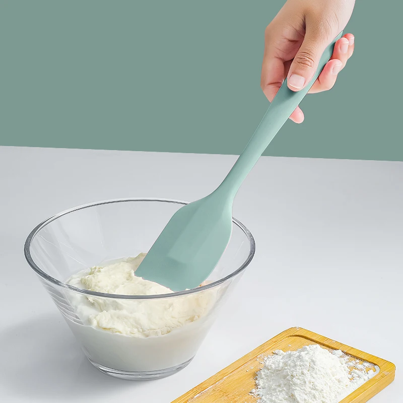 Food Grade Cooking Non Stick Butter Mini Kitchen Pastry Tools Heat Resistant Smoother Dough Cream Scraper Cake Silicone Spatula