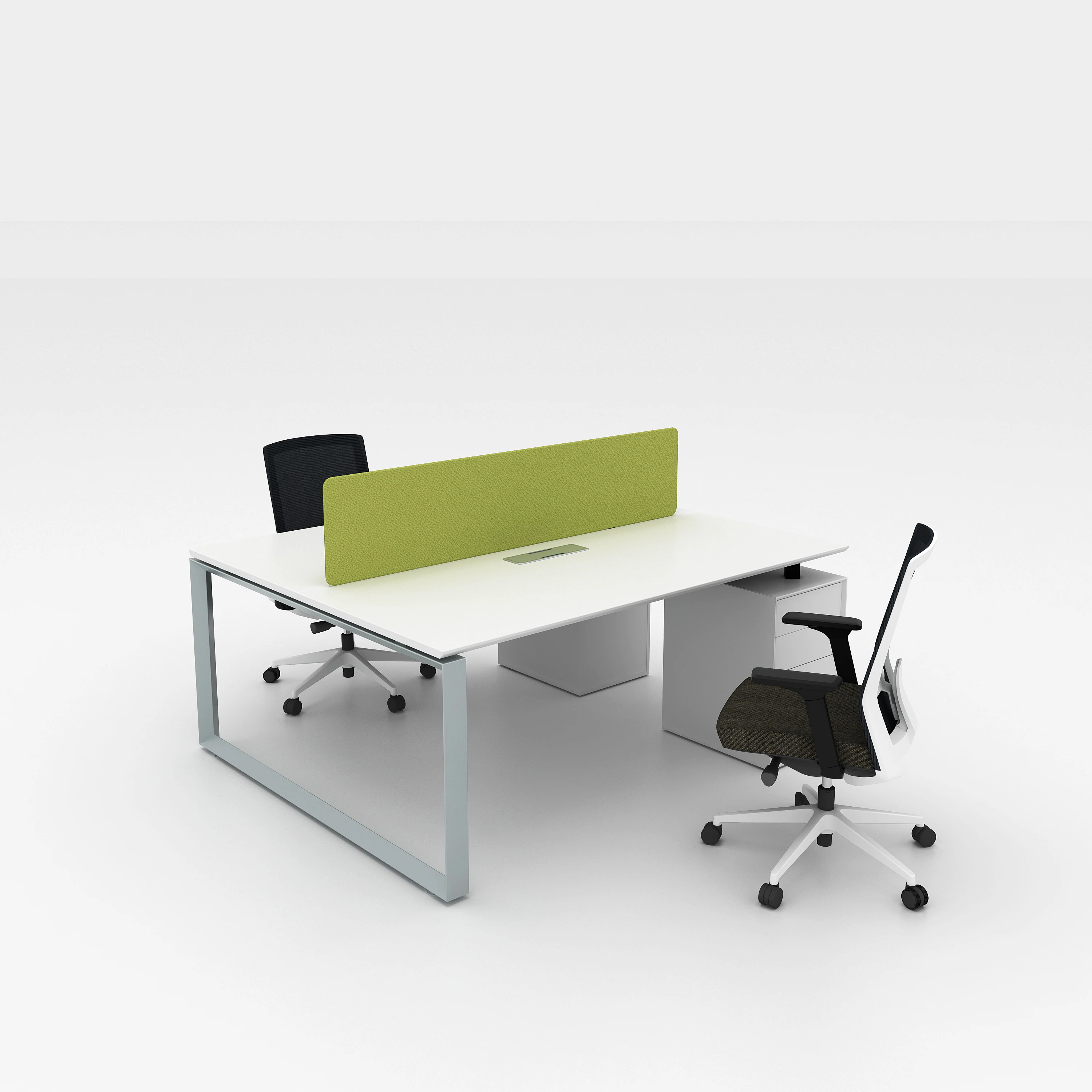 High quality fashion design standard new model modern modular 4 person workstation furniture