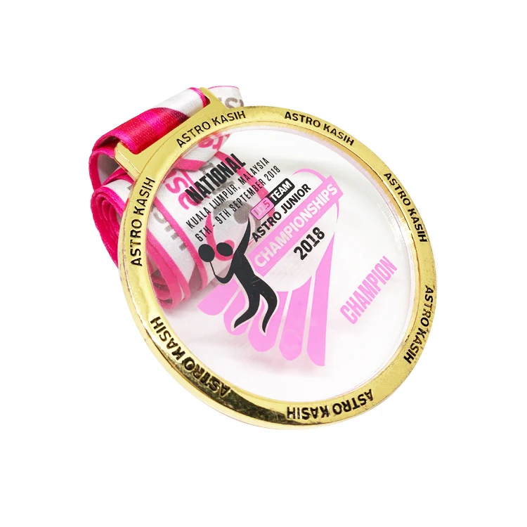 Custom Sport Miraculous Trophies And Marathon Metal Running Key Gold Soccer Catholic Award acrylic  Medal//