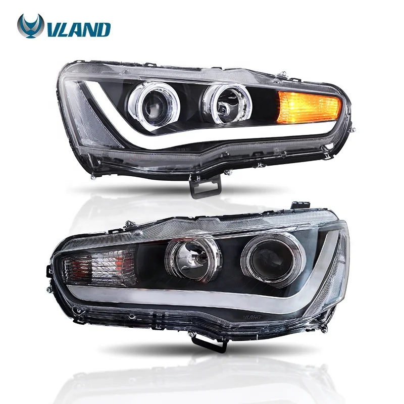 Vland factory wholesale manufacture  accessories car For lancer 2010-up led head lamp