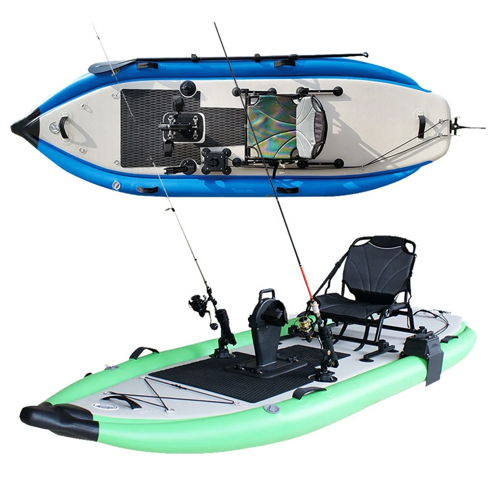 GeeTone Wholesale Professional Rowing Fishing Canoe Sit On Inflatable Fishing Kayak Manufacturers