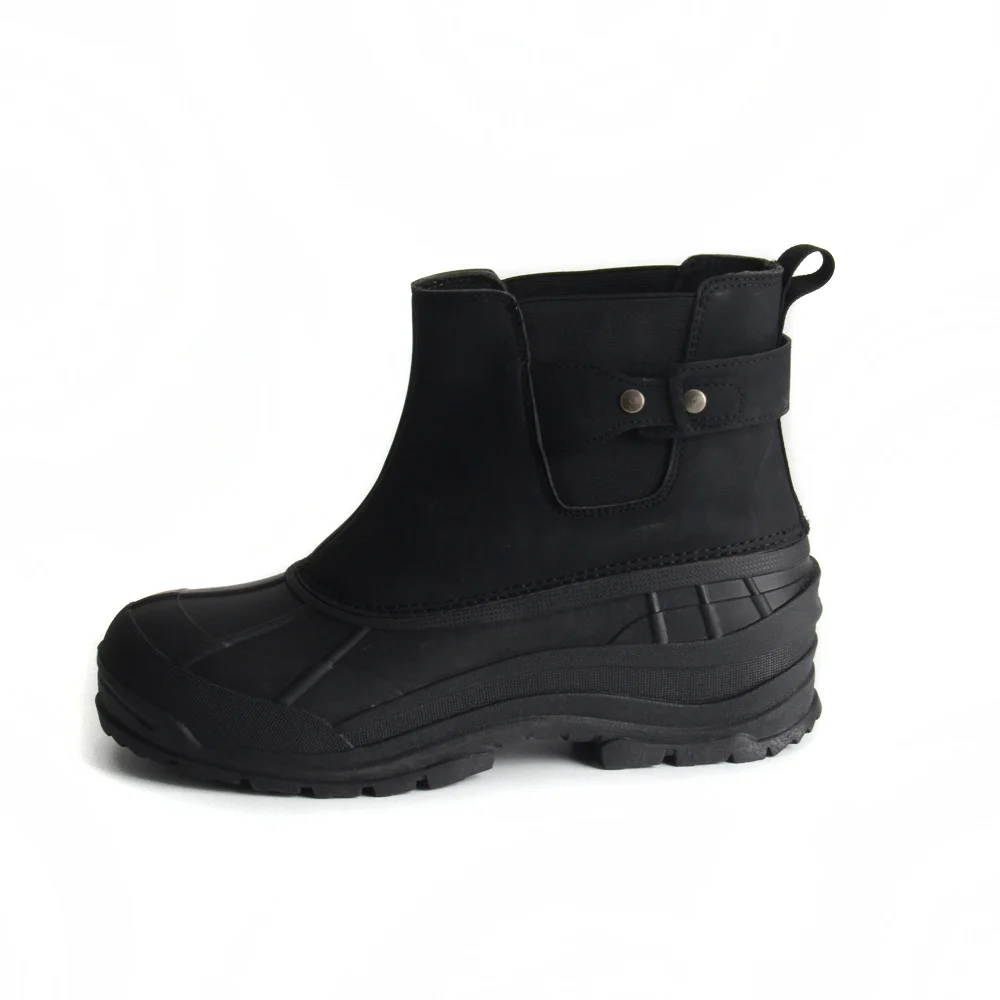 High Quality Black Ankle Bootie Waterproof Keep Warm Bean Duck Snow Boots For Women