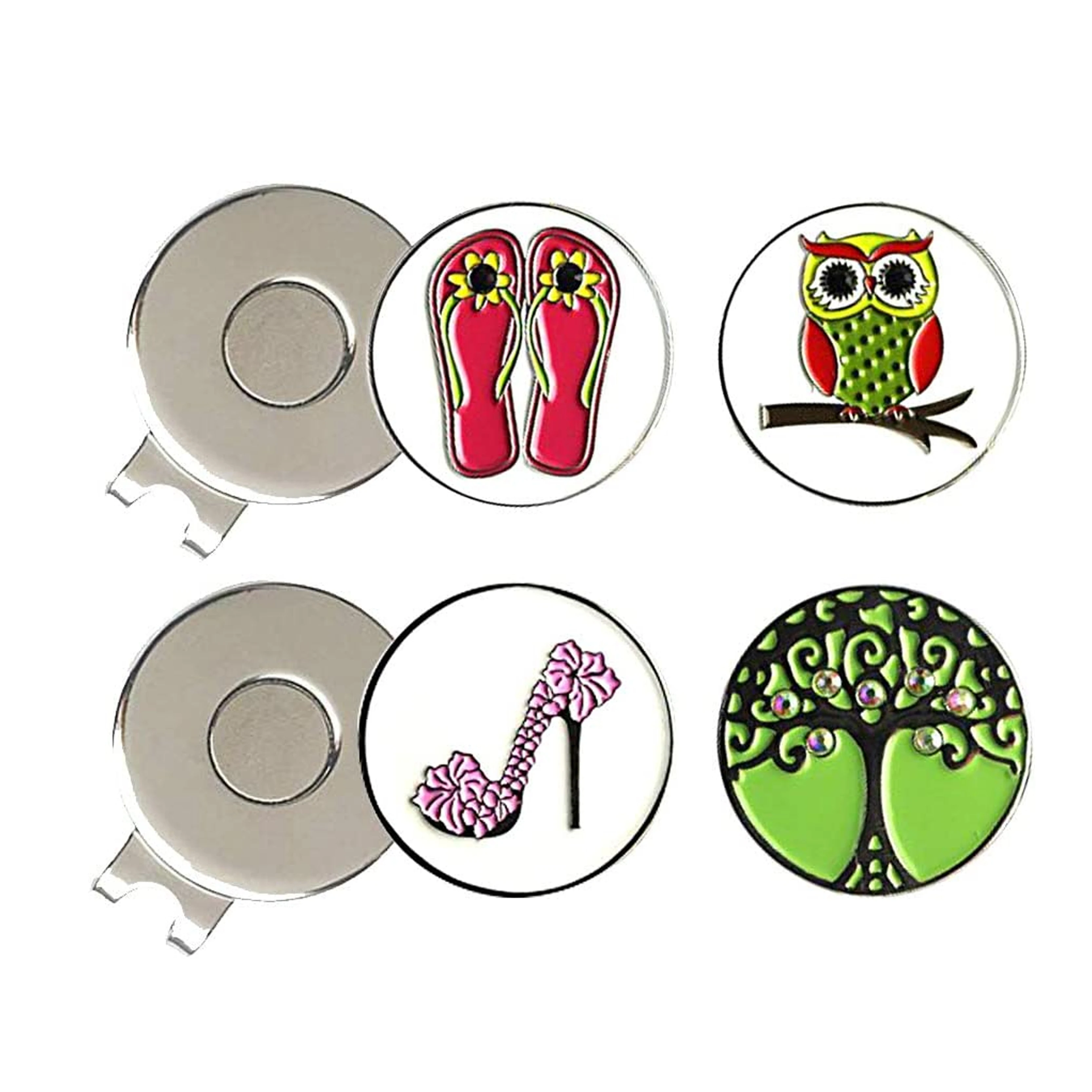 Golf ball marker custom logo 25mm high quality good price bulk metal golf ball marker magnet