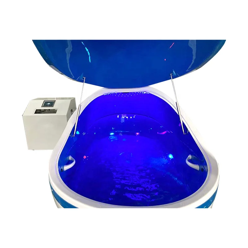new big tall people use black music ozone swim sleep sensory  floating salt warm water massage tank pod spa with filter system