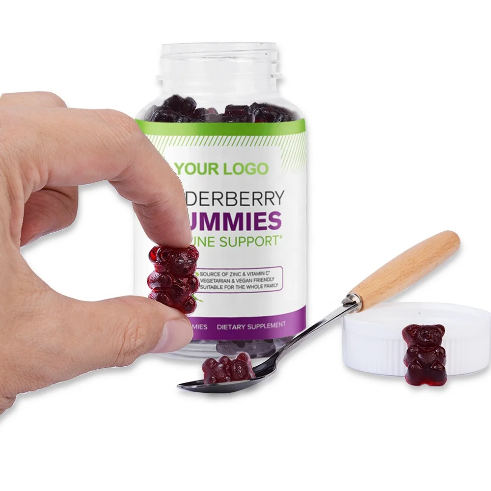 Private label Hot Sale Sambucus Black Elderberry lozenges Original Formula 30 Chewable Tablets for Sale