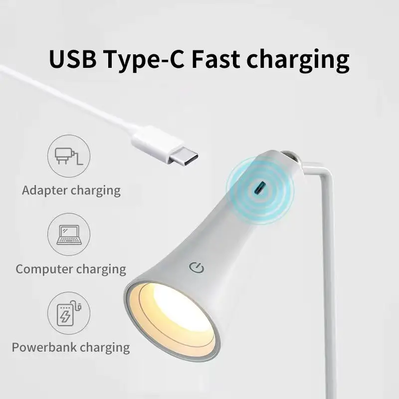 4-In-1 Rechargeable Cordless Led Table Lamps Multifunctional Home Decor Removable Magnetic Wall Desk Night Light Reading Room