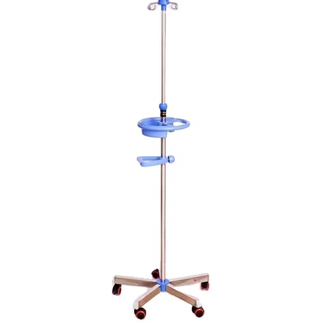 Hospital  Equipment Movable IV Stand in Hospital Portable Drip Pole Stand in Clinic for Patients