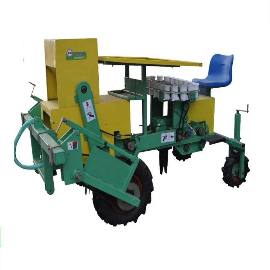 tabacco transplaner paper pot transplanter multi-row multi-function transplanter with rotary tillage ridging drip irrigation