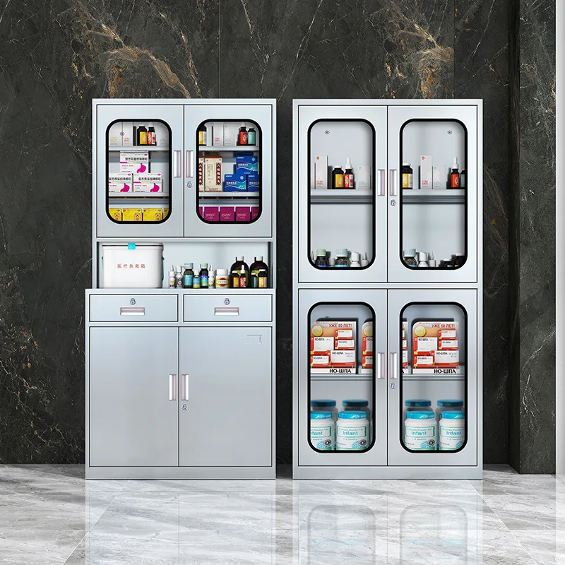 Wholesale Cheap Hospital Pharma 304 Stainless Steel Medical Medicine File Veterinary Cabinet