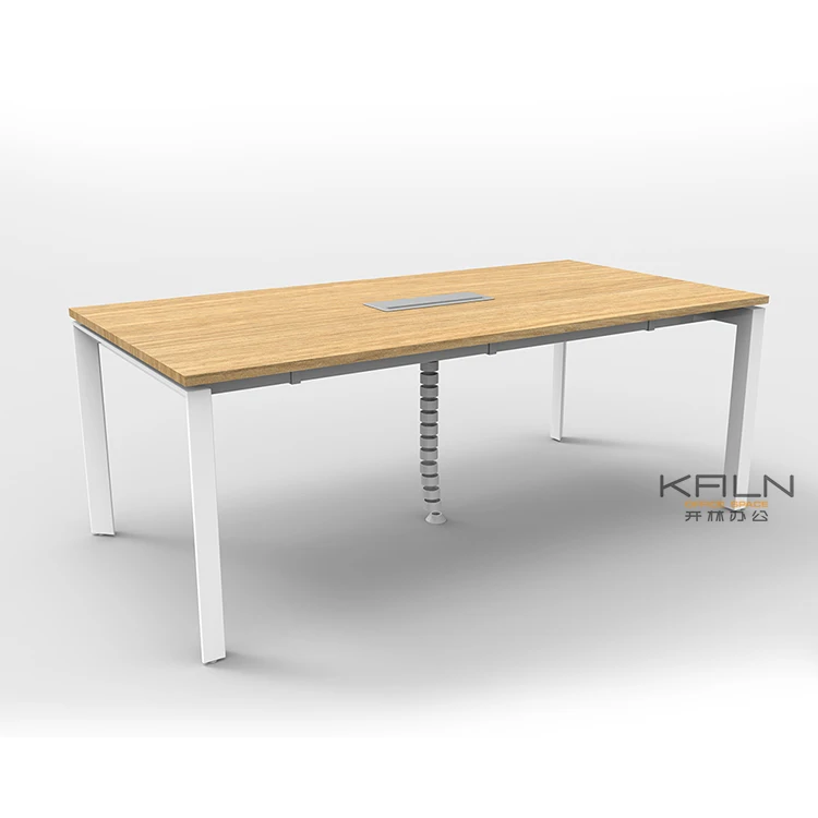 Factory customization Office meeting table melamine table top meeting conference table with aluminum leg