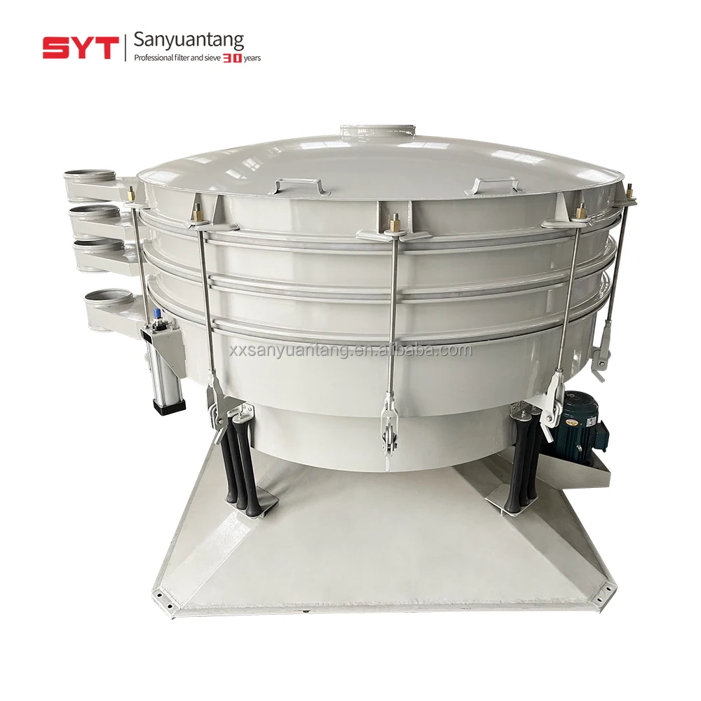 High output granule powder sifter round swing sieve tumbler vibrating screen for zinc powder