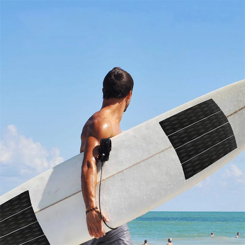 4Pcs Anti Slip EVA Surfing Tail Skimboard Deck Traction Surfboard Front Pad