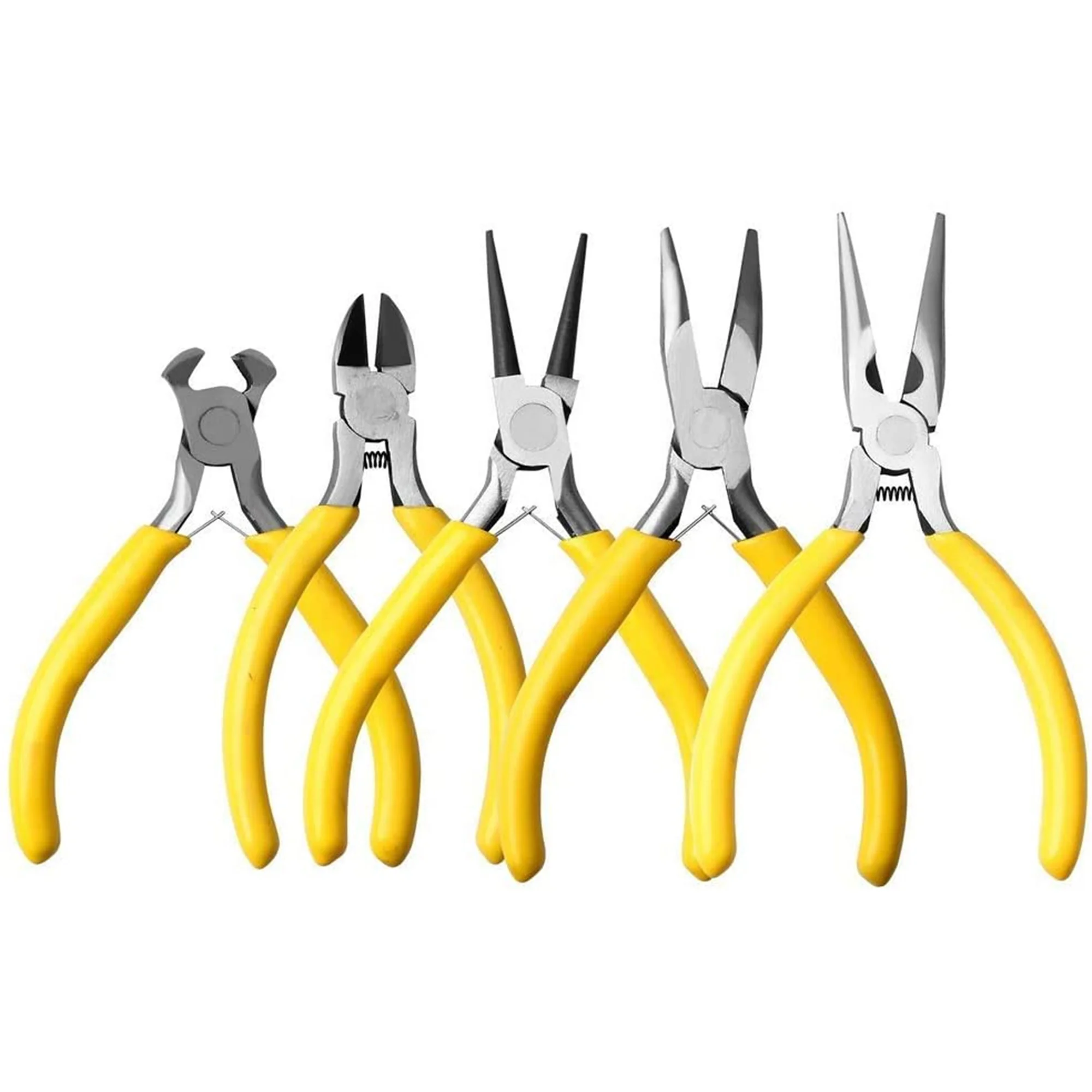 5 шт. резак для проводов, ювелирные мини-плоскогубцы инструменты точный резак для проводов резак для электрических проводов желтый