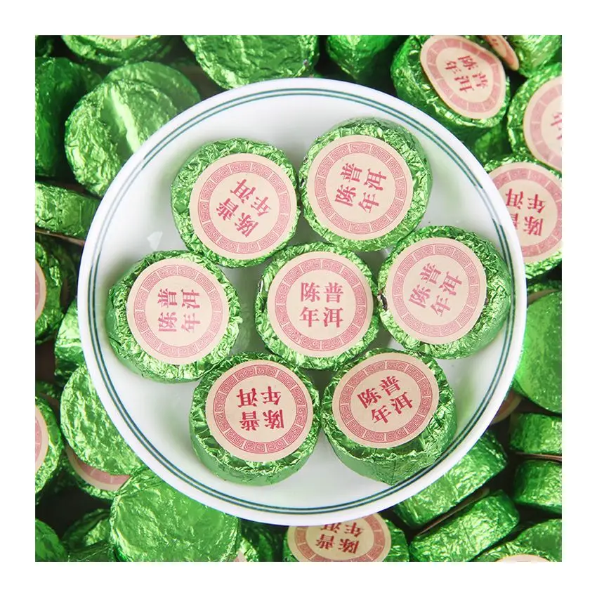 Chinese Yunnan Puerh Tuocha 500g Raw Small Golden Square Puer Tea Cake