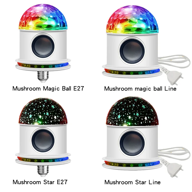 The latest creative starry sky projector light blueteeth music magic ball stage light is used for bar party RGB music bubble