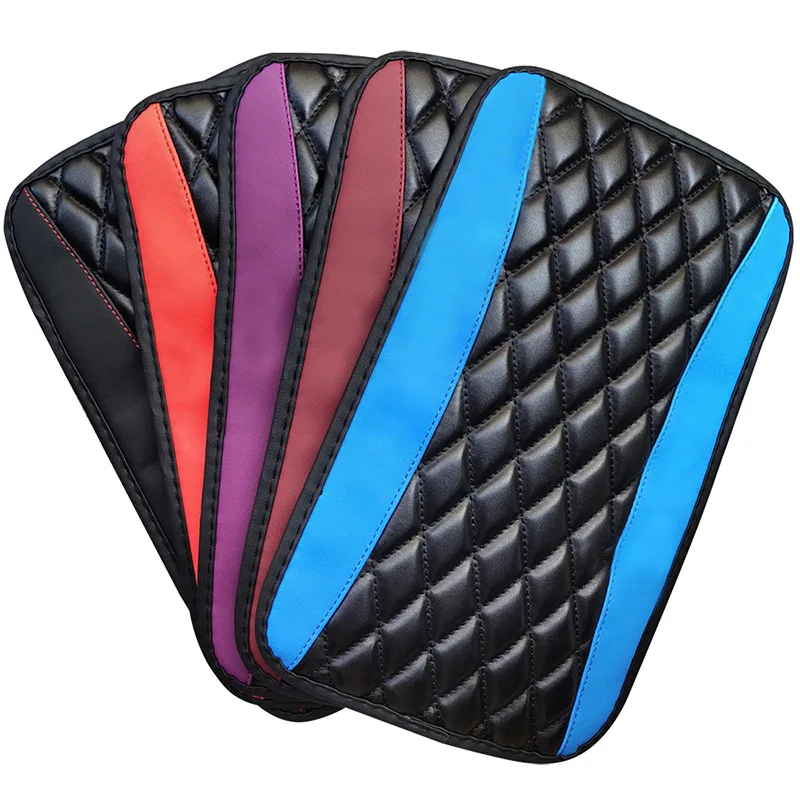 Universal Car Center Console Cushion Pad Leather Auto Center Console Cover car armrest Cover Waterproof