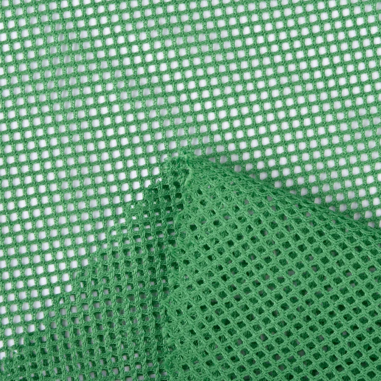 Quick dry 100% polyester breathable stretch knitted mesh fabric for sportswear