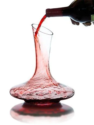 custom bottle glass decanter Hand made U shaped crystal clear glass wine carafe decanter for home bar