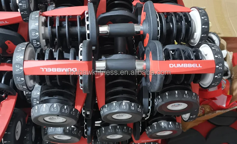 Free Weight Barbell 5lb-52.5lb Gym Dumbbell Set Training Equipment Exercise Strength Core Quick Adjustable Dumbbell