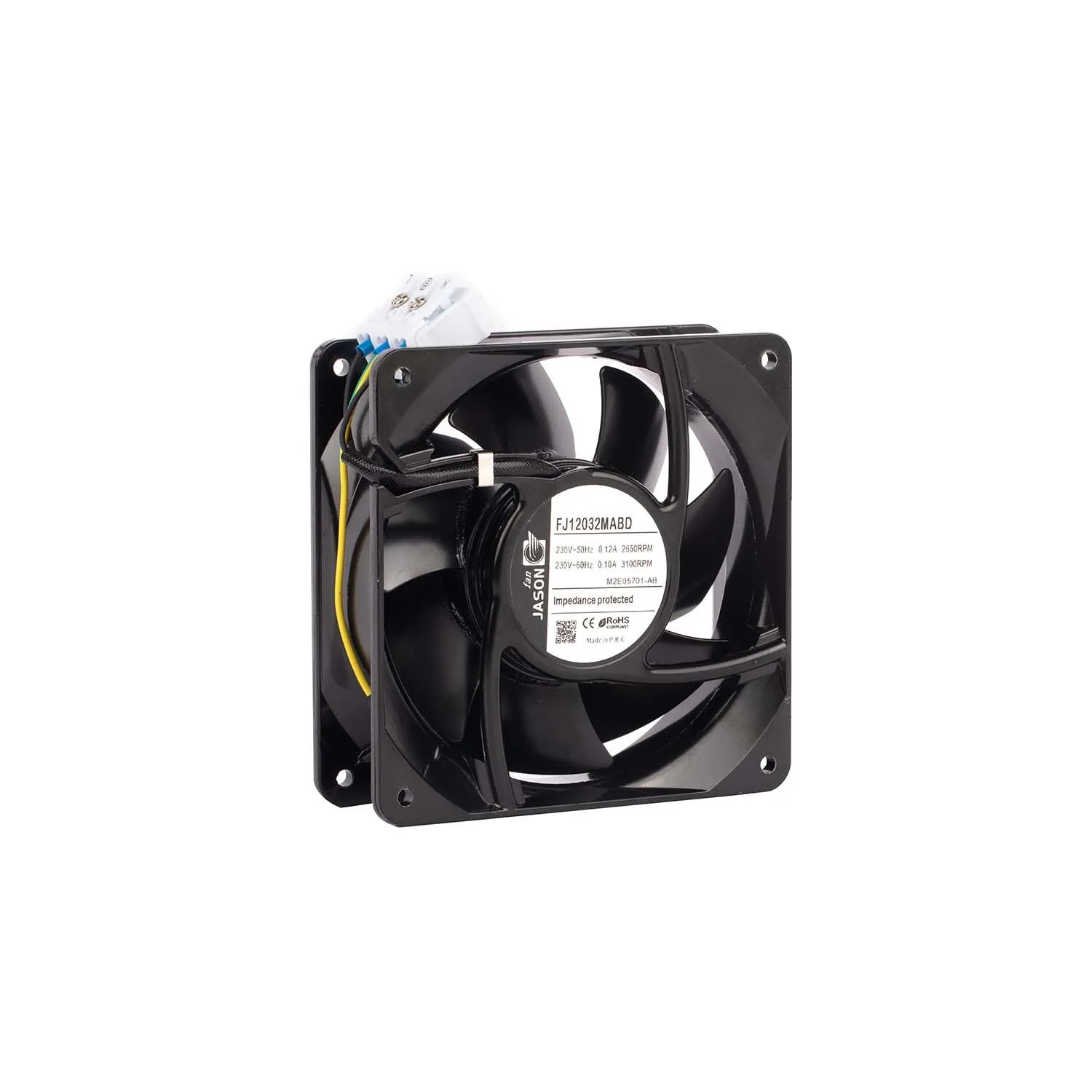 120mm cooling fan 12038 axial fan 230v 115v  industrial ventilation with metal blade and case for welding machine  UPS