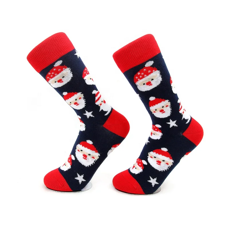
HEPOLILO-516 China Novelty Socks Wholesale High Quality Customize Cotton Crew Gift Box Crazy Women Men Christmas Socks 