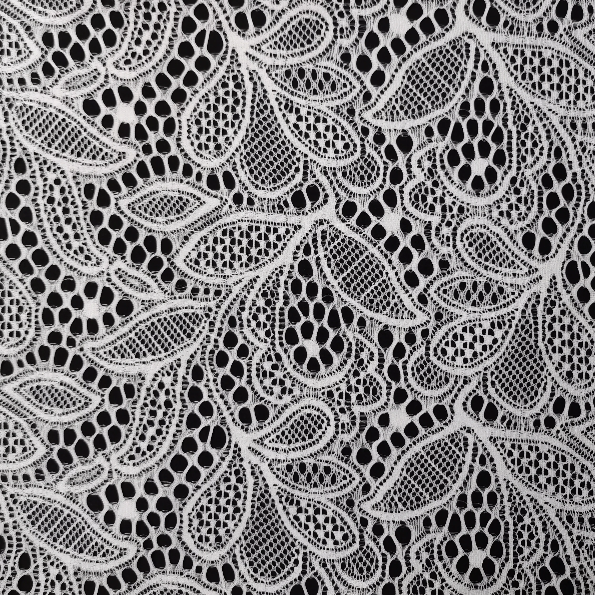 2way stretch Embroidery lace jacquard fabric