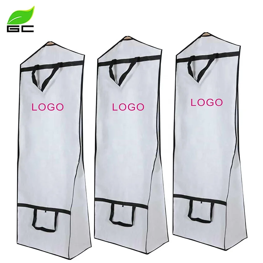 Деликатная Экологически чистая сумка из нетканого материала с ручкой и застежкой-молнией, Портативная сумка для хранения одежды