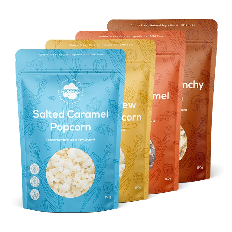 Bags Zip Lock Doypack Standup Stand up Pouch Biodegradable Plastic Aluminum Foil Custom Food Packaging Waterproof PE Recyclable