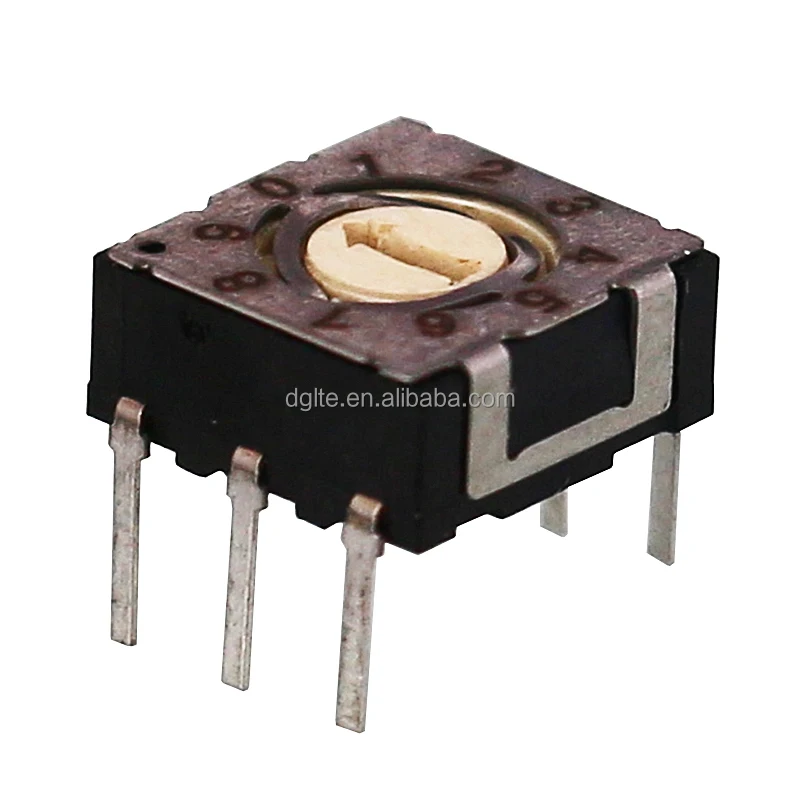 Factory supply PCB 1Pole Dip Rotary Switch Switch Code Rotary Switch Rotary Dip With Air Cleaner