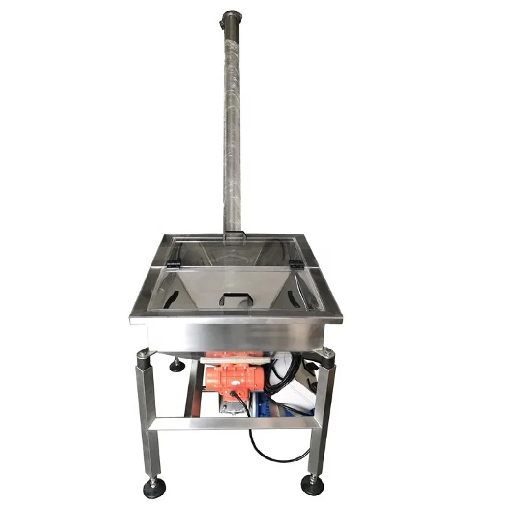 Cocoa powder transmission screw conveying feeder auger transporting machine with vibration hopper