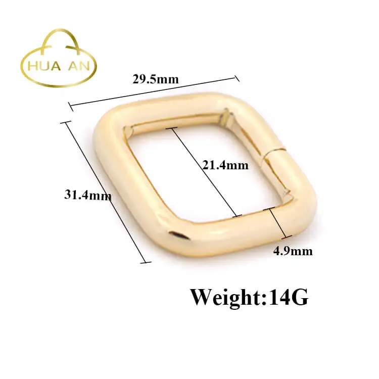 
Handbag ring accessories 20mm metal square ring buckle 
