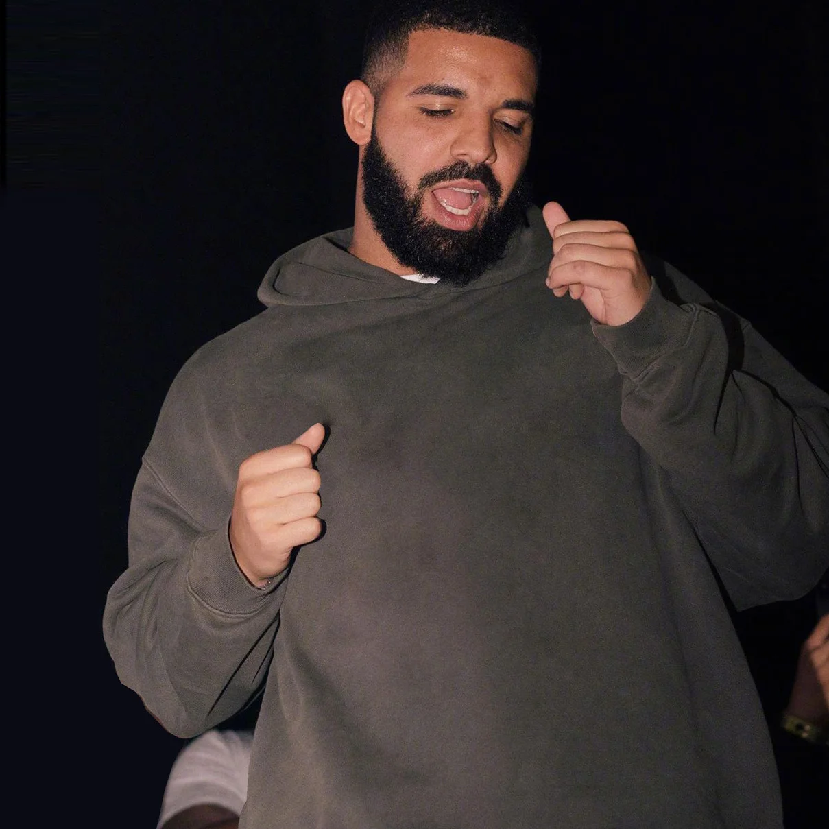 Толстая толстовка с капюшоном Kanye west Sensons6 однотонная флисовая мужская 480 г большие размеры