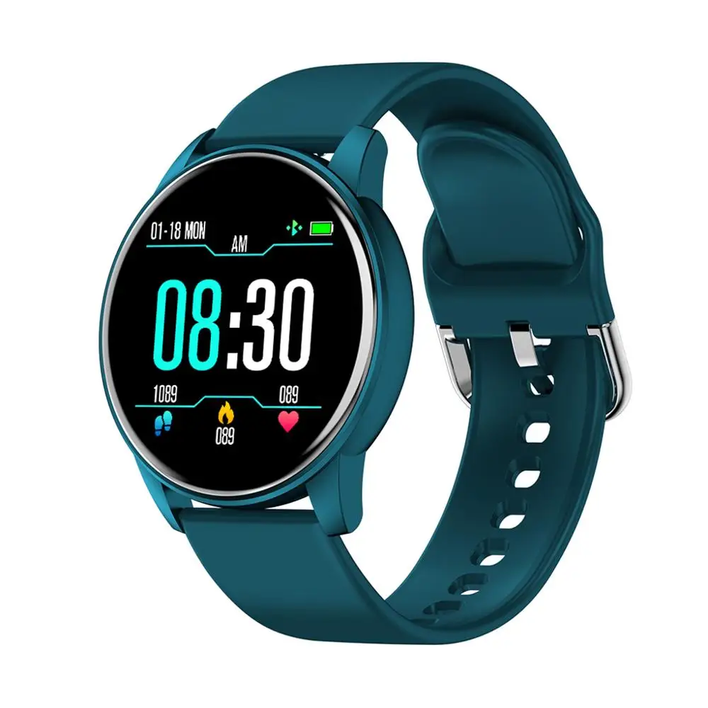 Multifunction smart watch 2019 cheap Stylish colorful Full Round screen zl01 smartwatch heart rate blood pressure watches