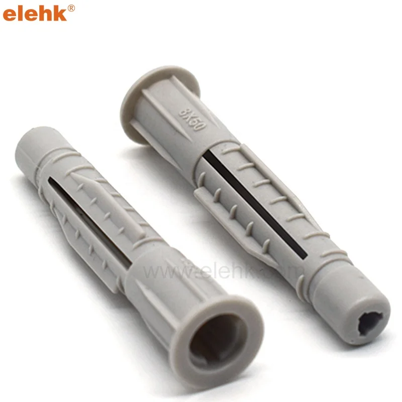 plastic anchor knot expansion pipe with cap anchor wall plug anchor body plastic drywall wall plug for dry wall