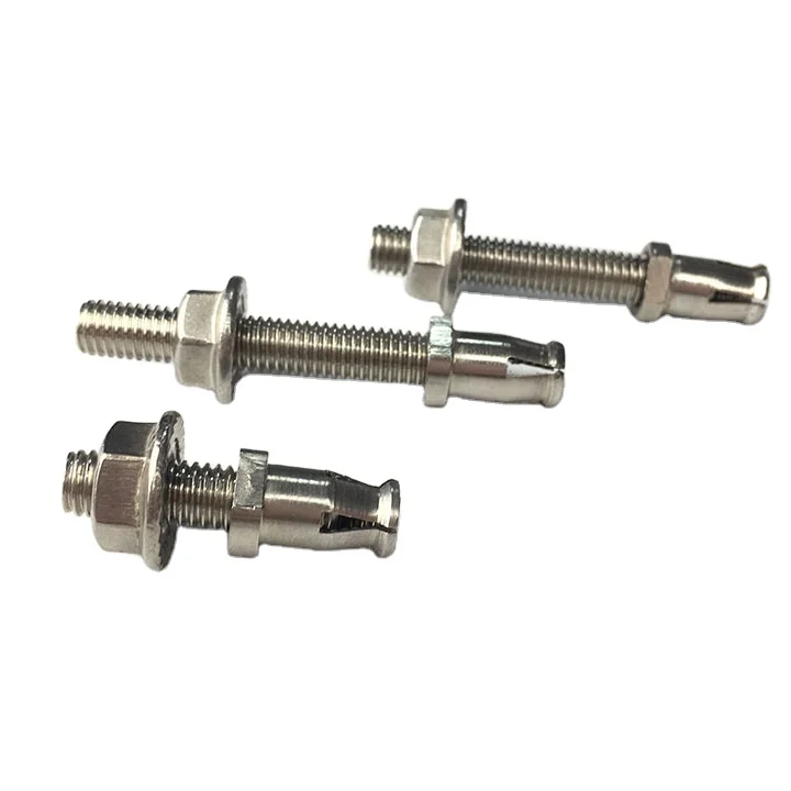 Delicate stainless steel precession type back bolt screw in undercut anchor