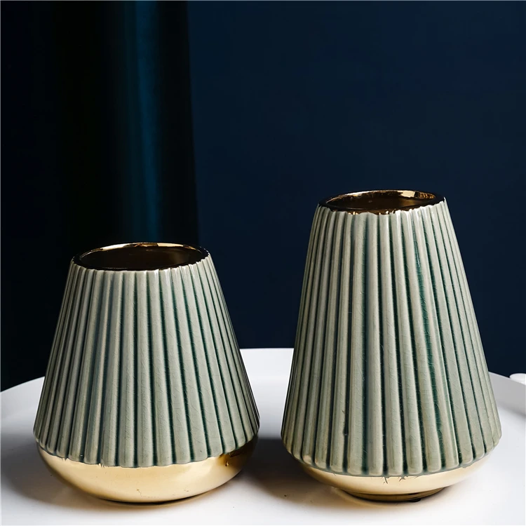 European style cheap modern luxury elegant tall wedding vase home hotel decoration pieces ceramic flower vases