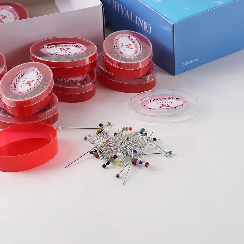 Hijab pins Glass pin round tip needle hijab accessory