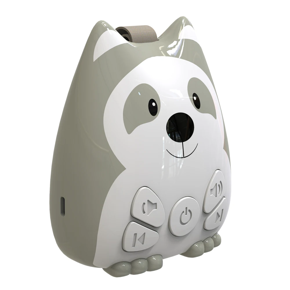 New Rechargeable Raccoon White Noise Machine Baby with Night Light White Pink Noise for Sleeping