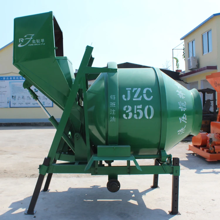 Factory Direct Sale Reversing Drum Diesel Type Hydraulic Tipping Hopper Concrete Mixer 350L 450L 500L for Sale